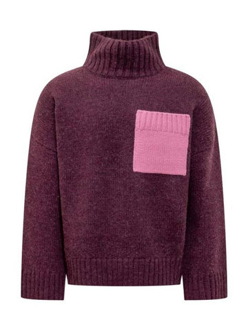 Men's Patch Pocket Turtleneck Pink - JW ANDERSON - BALAAN 1