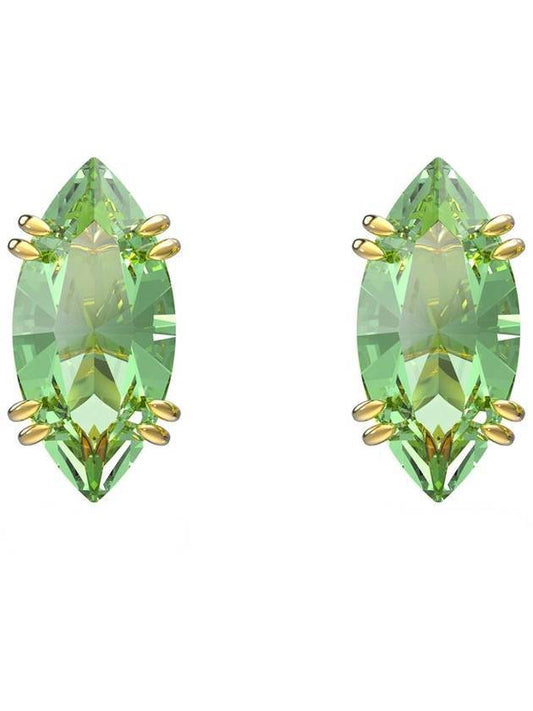 Gema Kite Cut Stud Earrings Gold Green - SWAROVSKI - BALAAN 1