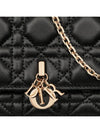 Miss Cannage Lambskin Mini Bag Black - DIOR - BALAAN 7