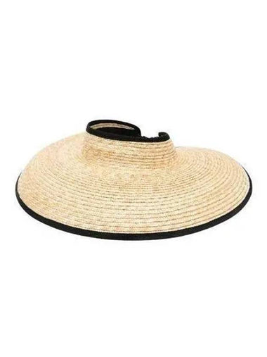 Women s Trimmed Sun Visor Hat Natural 233062 - BORSALINO - BALAAN 1