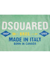 Logo Cotton Short Sleeve T-Shirt Green - DSQUARED2 - BALAAN 6