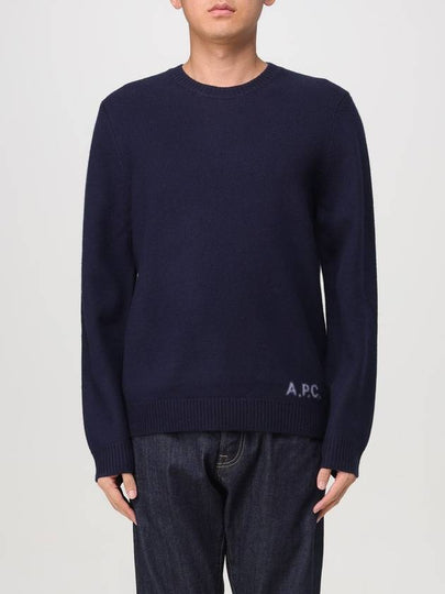 Edward Intarsia Knit Top Dark Navy - A.P.C. - BALAAN 2