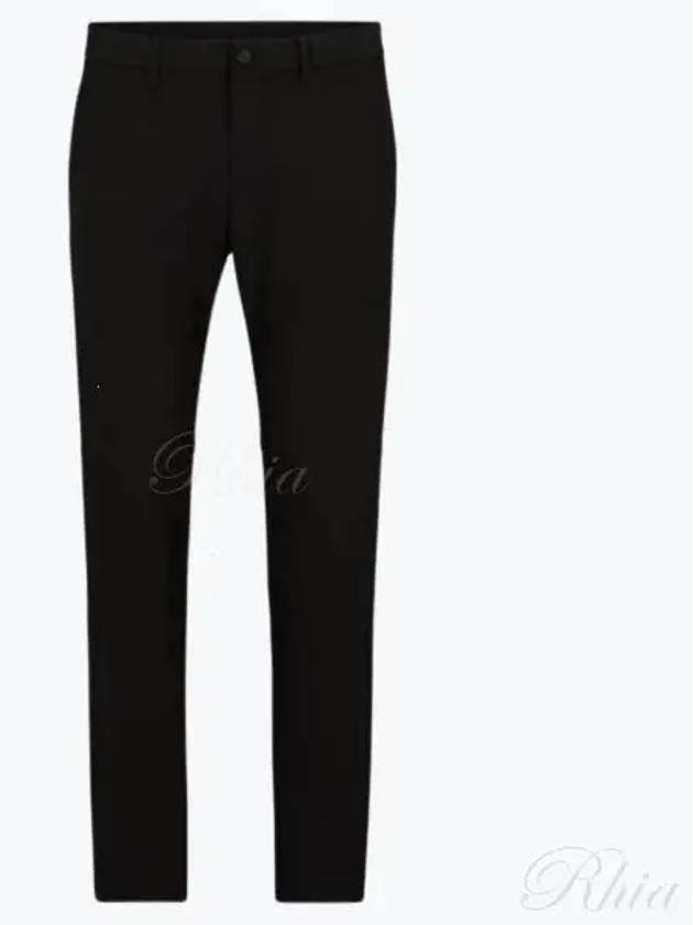 Commuter Stretch Slim Fit Straight Pants Black - HUGO BOSS - BALAAN 2