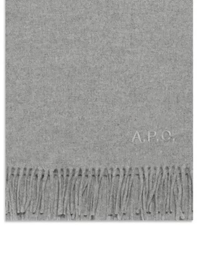 Ambroise Embroidered Muffler Grey - A.P.C. - BALAAN 2