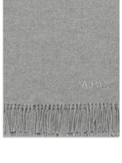 Ambroise Embroidered Muffler Grey - A.P.C. - BALAAN 2