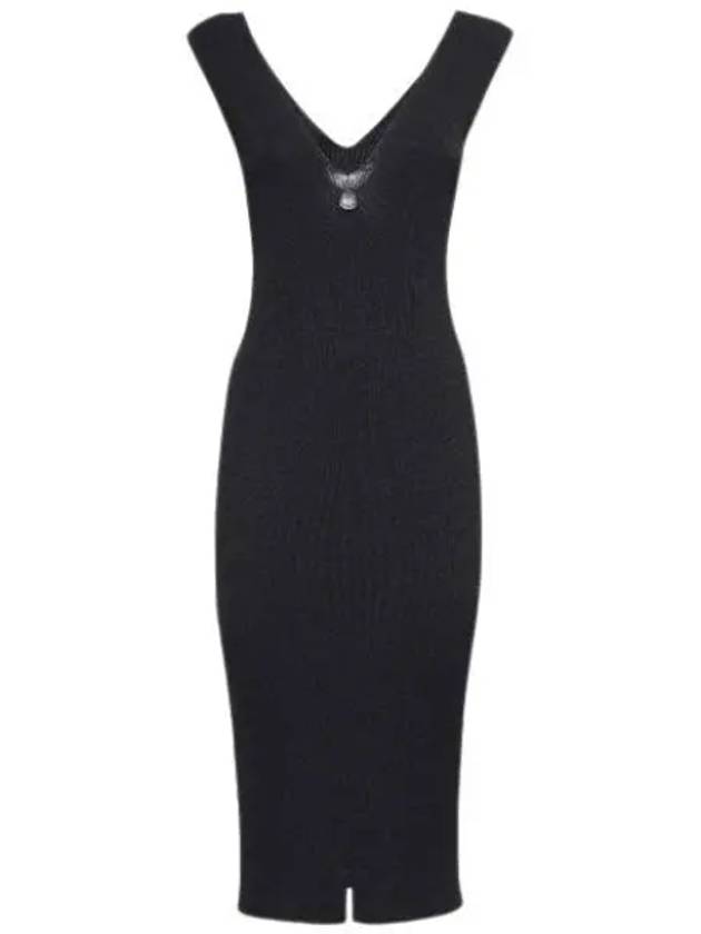 Women's Sleeveless Midi Dress Black - MONCLER - BALAAN 2