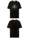 19SS NUS19230 009 Logo Printing Short Sleeve T-Shirt Black Men's T-Shirt TTA - IH NOM UH NIT - BALAAN 5