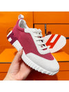 Bouncing Sneakers Pink Mesh H Pink Orange Twotone - HERMES - BALAAN 4