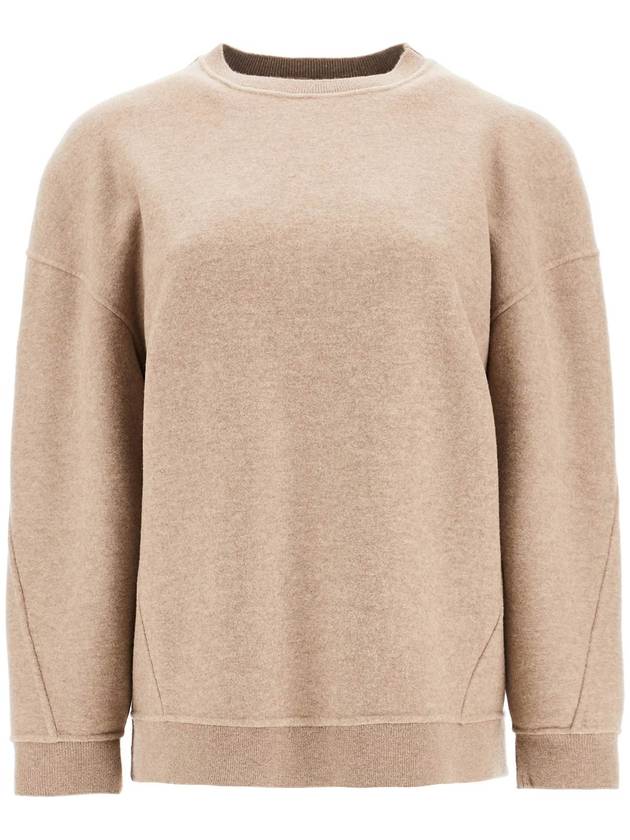 Elvira jersey crewneck knit top hazelnut brown - MAX MARA - BALAAN 2