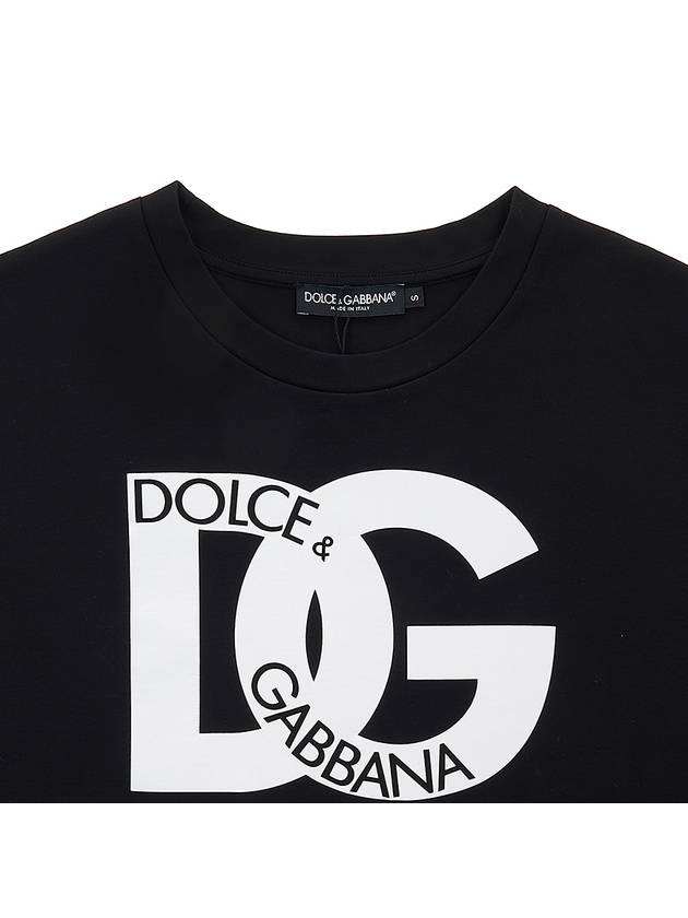 DG Logo Short Sleeve T-Shirt Black - DOLCE&GABBANA - BALAAN 4