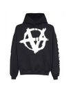 23 Double Anarchy Logo Hoodie UE63HD341X BLACKWHITE - VETEMENTS - BALAAN.