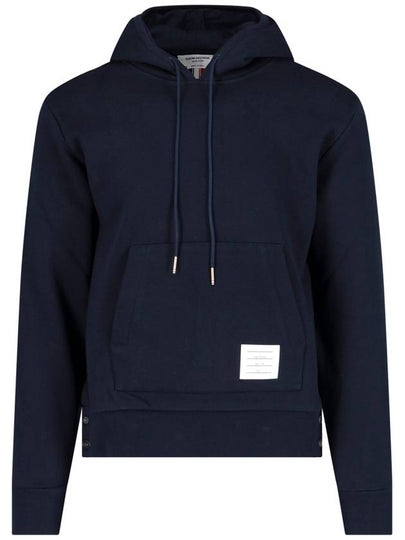 Men's Center Back Stripe Logo Patch Hoodie Navy - THOM BROWNE - BALAAN 2