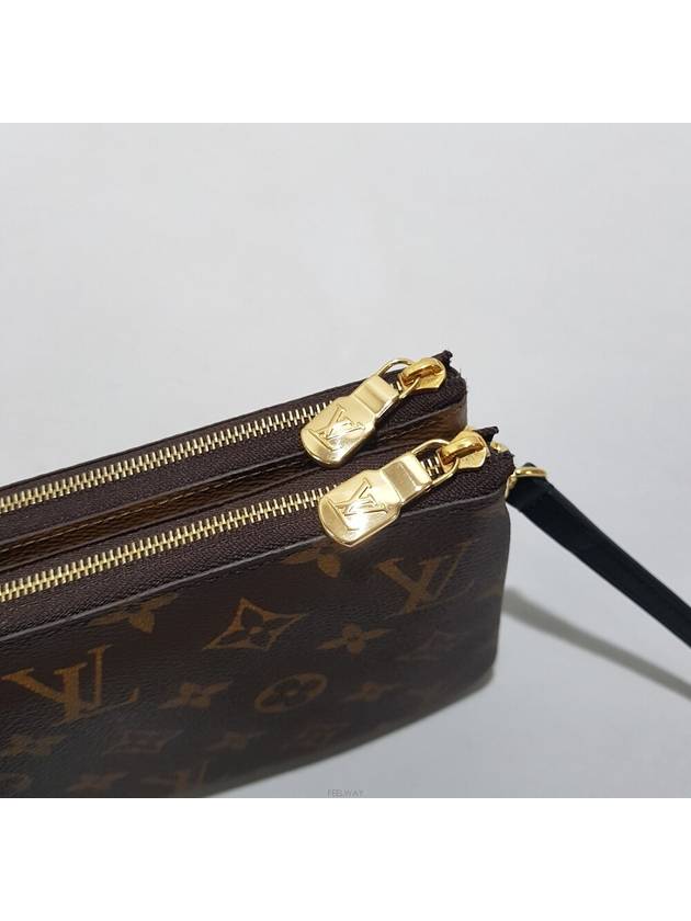 M69203 Monogram Canvas Double Zip Pochette Mini Cross Bag - LOUIS VUITTON - BALAAN 5