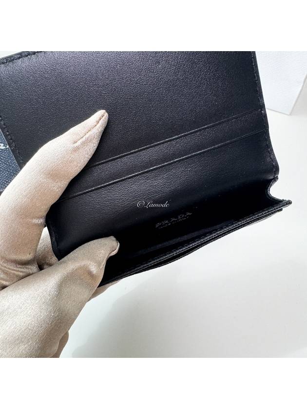 Saffiano Leather Card Wallet Black - PRADA - BALAAN 6