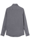 Andrew Cashmere Silk Long Sleeve Shirt Grey - LORO PIANA - BALAAN 3