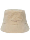 Men's Beige Crinkle Bucket Hat Hat W231AC53928E - WOOYOUNGMI - BALAAN 1