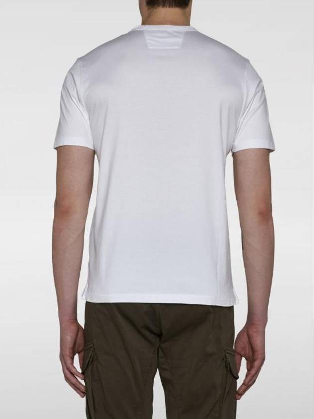 Mercerized Jersey Pocket Short Sleeve T-Shirt White - CP COMPANY - BALAAN 3