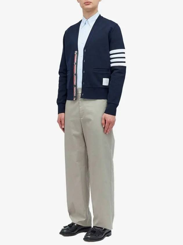 Men's Poplin Grosgrain Armband Classic Long Sleeve Shirt Blue - THOM BROWNE - BALAAN 7