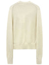 Face Patch Crop Cardigan White - ACNE STUDIOS - BALAAN 3