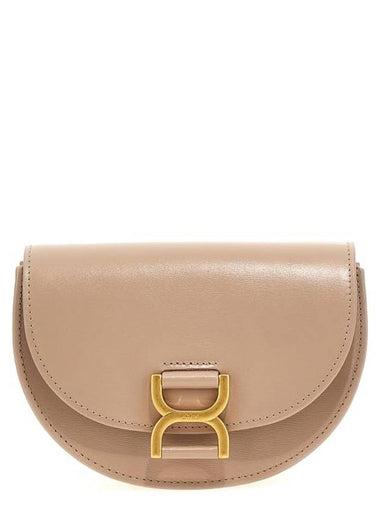 Marcie Leather Mini Cross Bag Beige - CHLOE - BALAAN 1