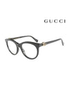 Glasses Frame GG1074O 001 Round Acetate Men Women Glasses - GUCCI - BALAAN.