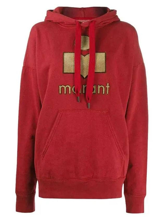 Mansel Big Logo Hoodie Red - ISABEL MARANT - BALAAN 2