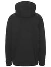 Embroidered Logo Hoodie Black - BURBERRY - BALAAN 4