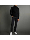 Virgin Wool Turtleneck Sweater Black - FAY - BALAAN 6