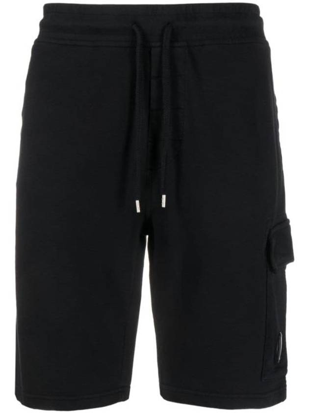 Light Fleece Utility Shorts Black - CP COMPANY - BALAAN 2