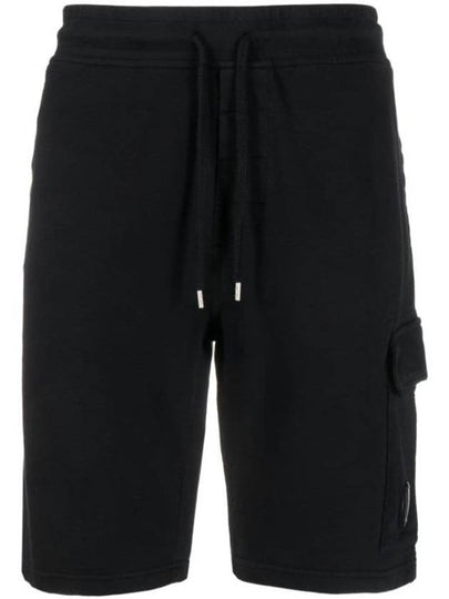 Light Fleece Utility Shorts Black - CP COMPANY - BALAAN 2