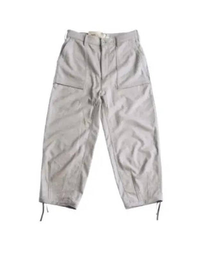 Parachute Wool Straight Pants Grey - TEN C - BALAAN 2