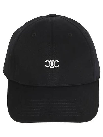 Eyewear Triomphe Embroidery Cotton Ball Cap Black - CELINE - BALAAN 2