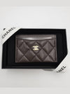 Classic card wallet holder dark brown gold AP0213 - CHANEL - BALAAN 3