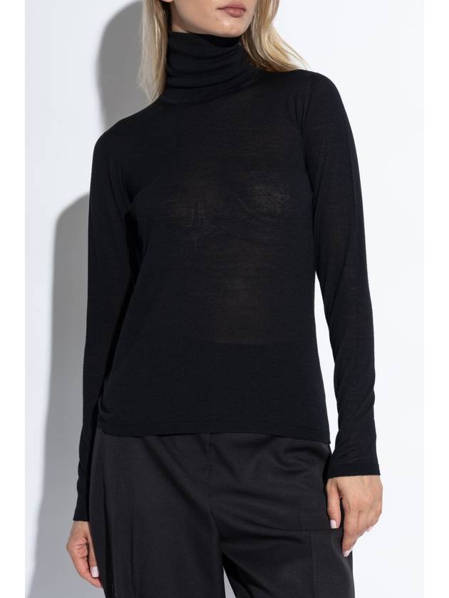 Max Mara Wool Turtleneck Saluto, Women's, Black - MAX MARA - BALAAN 3