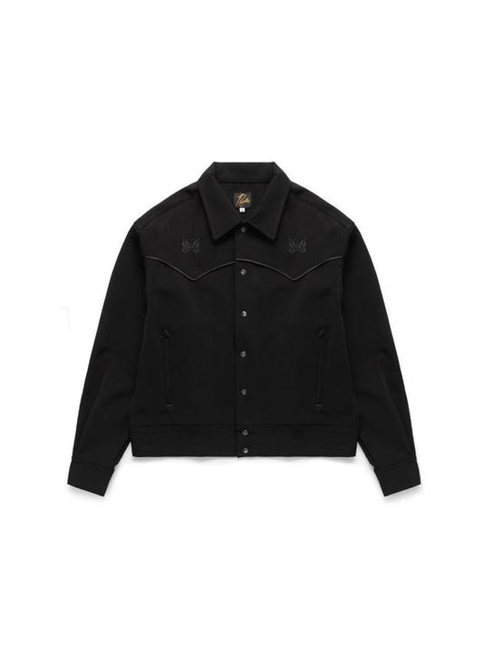 Piping Cowboy Long Sleeve Shirt Black - NEEDLES - BALAAN 1