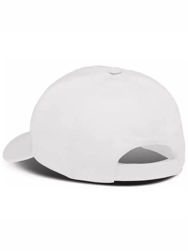 Embroidered Logo Drill Ball Cap white black - MIU MIU - BALAAN 3