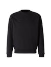 Tonal Logo Crew Neck Sweatshirt Black - MONCLER - BALAAN 1