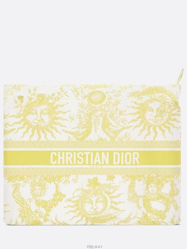 Dioriviera DiorTravel Zipper Pouch Lemon Yellow - DIOR - BALAAN 1