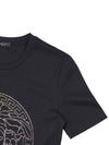 Medusa Crystal Logo Short Sleeve T-Shirt Black - VERSACE - BALAAN 5