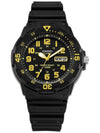 Analog Watch Yellow Black - CASIO - BALAAN 7