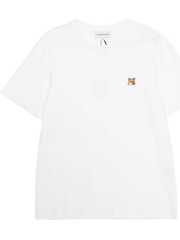 Fox Head Patch Classic Short Sleeve T-Shirt White - MAISON KITSUNE - BALAAN 2