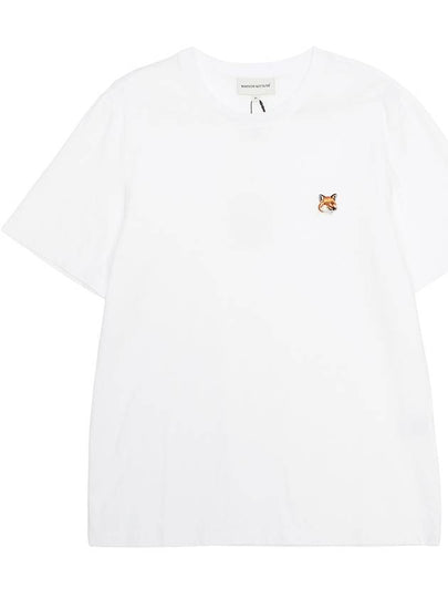 Fox Head Patch Classic Short Sleeve T-Shirt White - MAISON KITSUNE - BALAAN 2