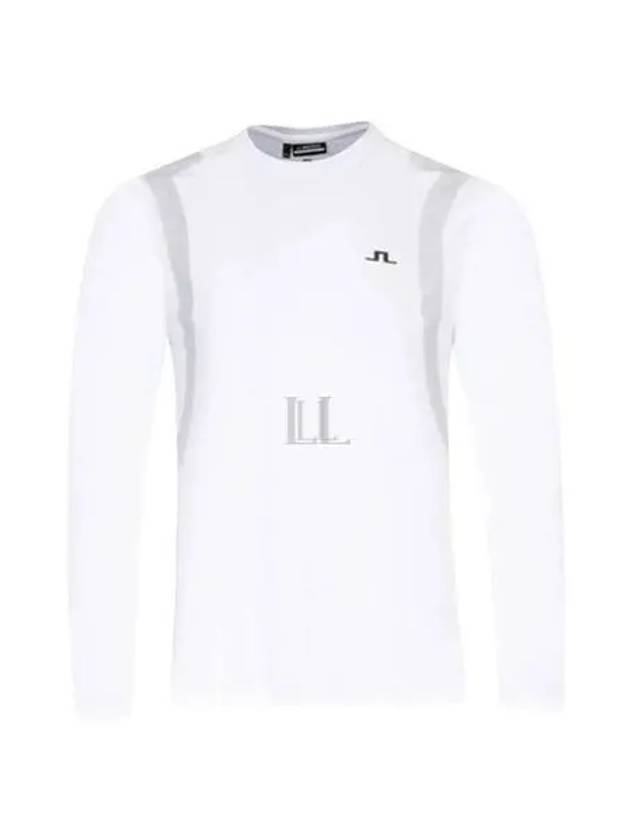 Elion Logo Long Sleeve T-Shirt White - J.LINDEBERG - BALAAN 2