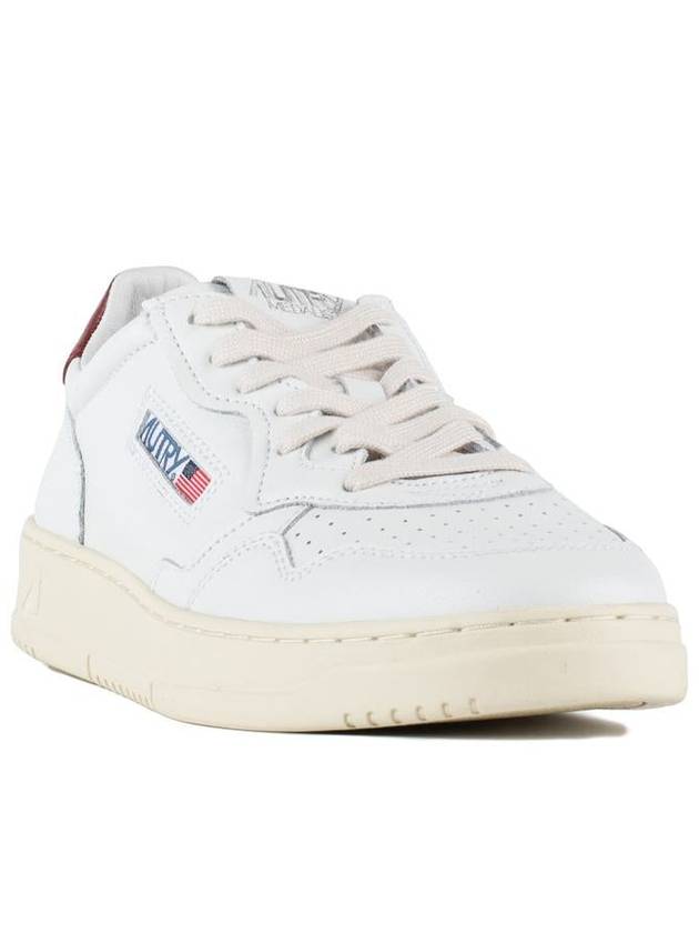 Autry Syrah And White Leather Medalist Low Sneakers - AUTRY - BALAAN 3