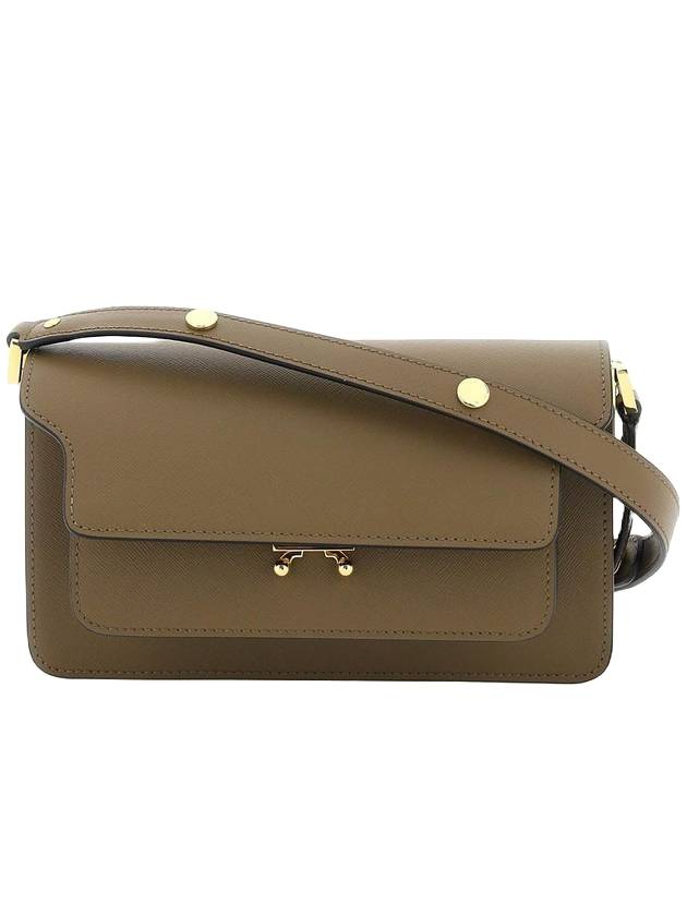 Trunk East West Shoulder Bag Brown - MARNI - BALAAN 1