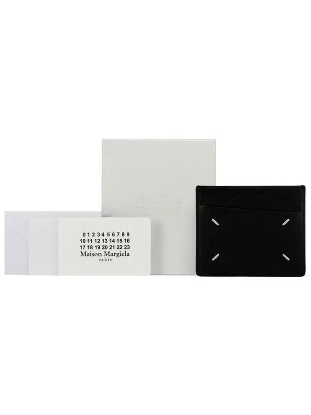 Stitch Diagonal Card Wallet Black - MAISON MARGIELA - BALAAN 5