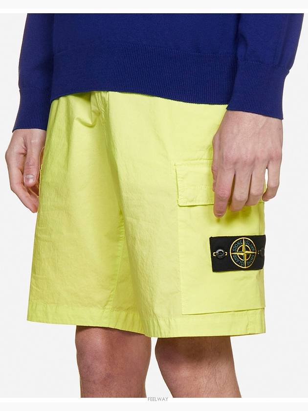 Cargo Bermuda Shorts Neon - STONE ISLAND - BALAAN 3