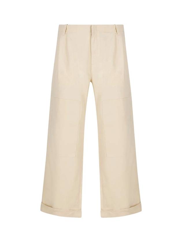 Palazzo Patch Straight Pants Ivory - ETRO - BALAAN 1