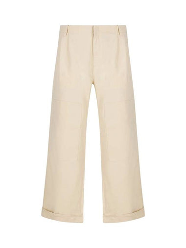 Palazzo Patch Straight Pants Ivory - ETRO - BALAAN 1