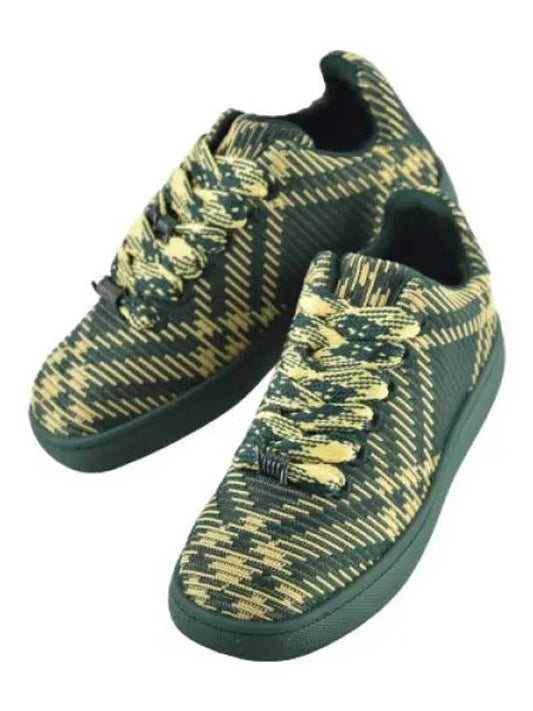 Check Knit Box Sneakers Men s - BURBERRY - BALAAN 1